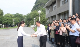 学党史守初心  筑牢廉洁底线 自治区南溪山医院组织党员干部到桂林市廉政教育基地开展廉政警示教育活动