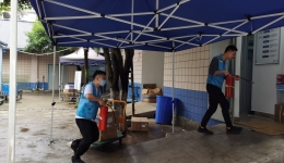 自治区南溪山医院开展消防应急、疏散演练