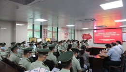 双拥共建促发展  军民团结一家亲  武警桂林支队党员走进南溪山医院开展主题党日活动