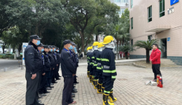 义务消防员开春大练兵