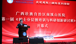 南溪山医院成功举办第一届护士分层级培训与科研创新研讨班