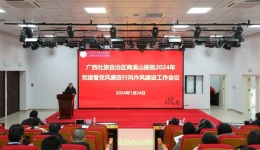 自治区南溪山医院召开2024年一季度党建工作会议