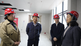 自治区卫生健康委规划处、项目资金监管服务中心到南溪山医院雁山院区建设项目开展自治区卫生健康领域重点项目现场调研工作