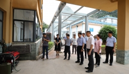 自治区卫健委党组成员、副主任李勇强带队到自治区南溪山医院进行洪涝灾害及复工复医情况视察