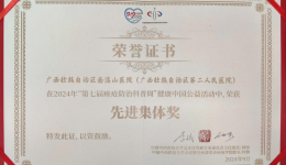 南溪山医院荣获2024年度“第七届痤疮防治科普周”先进集体奖