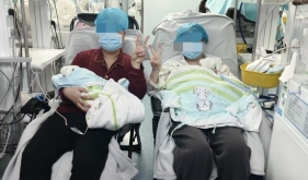 自治区南溪山医院成功救治27周早产龙凤胎